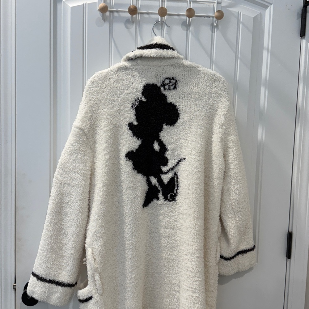 Barefoot Dreams Cream and Black Robe